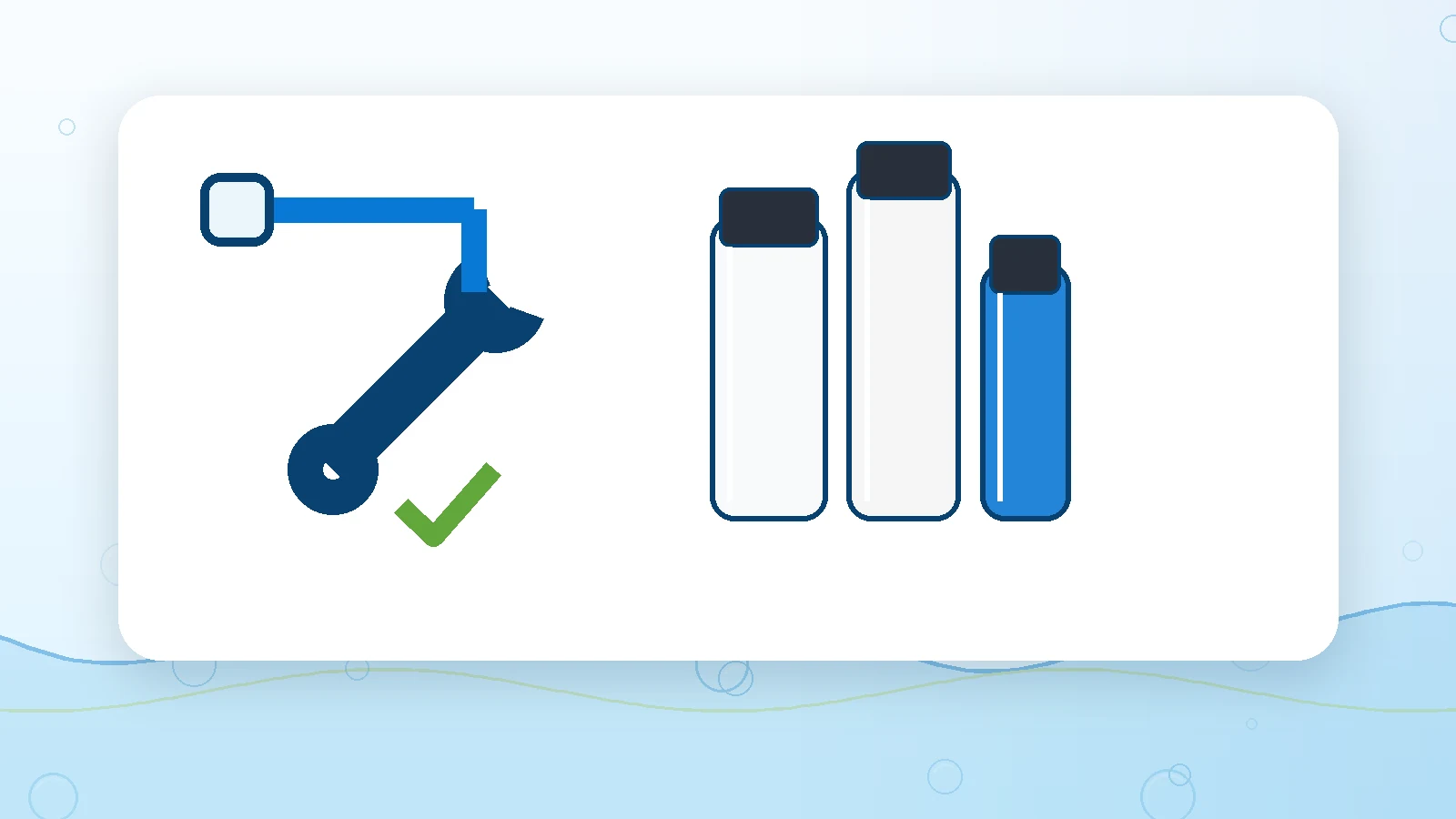 Professional water filtration installation